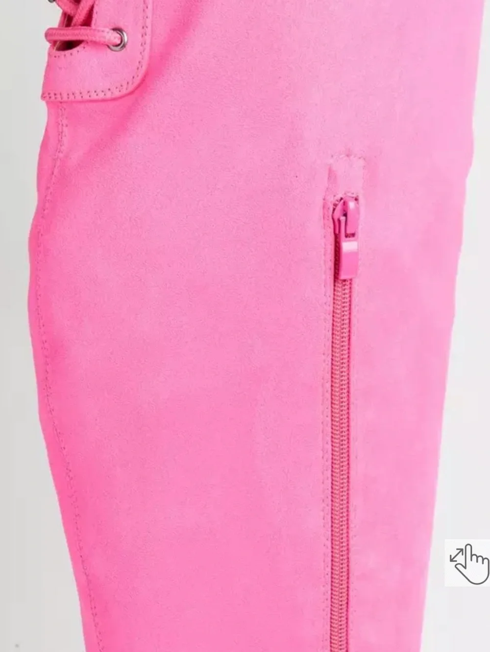 Torrid Over-the-Knee Pink Platform Heel Boots (WW)